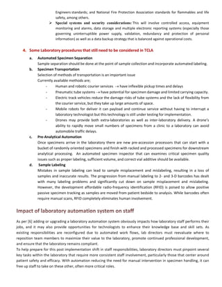 Planning Considerations in Total Automation of Clinical Laboratory | PDF