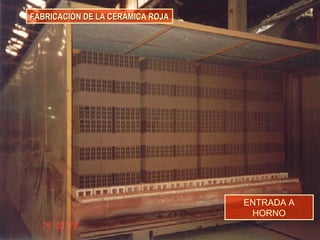 FABRICACIÓN DE LA CERÁMICA ROJAFABRICACIÓN DE LA CERÁMICA ROJA
ENTRADA A
HORNO
 