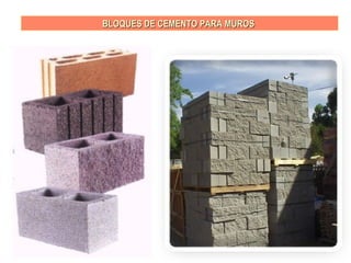 BLOQUES DE CEMENTO PARA MUROSBLOQUES DE CEMENTO PARA MUROS
 