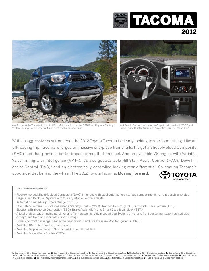2012 Toyota Tacoma Cabe Toyota