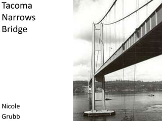 Tacoma
Narrows
Bridge

Nicole
Grubb

 