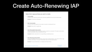 Create Auto-Renewing IAP
 