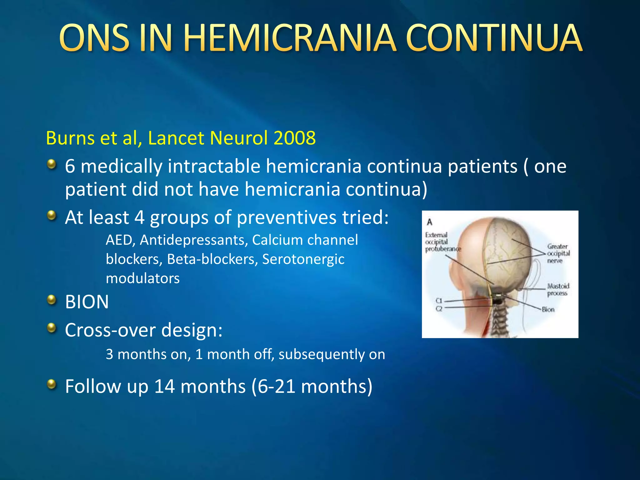 Dr Manjit Matharu - Rare TACS/Neurostimulation | PPT