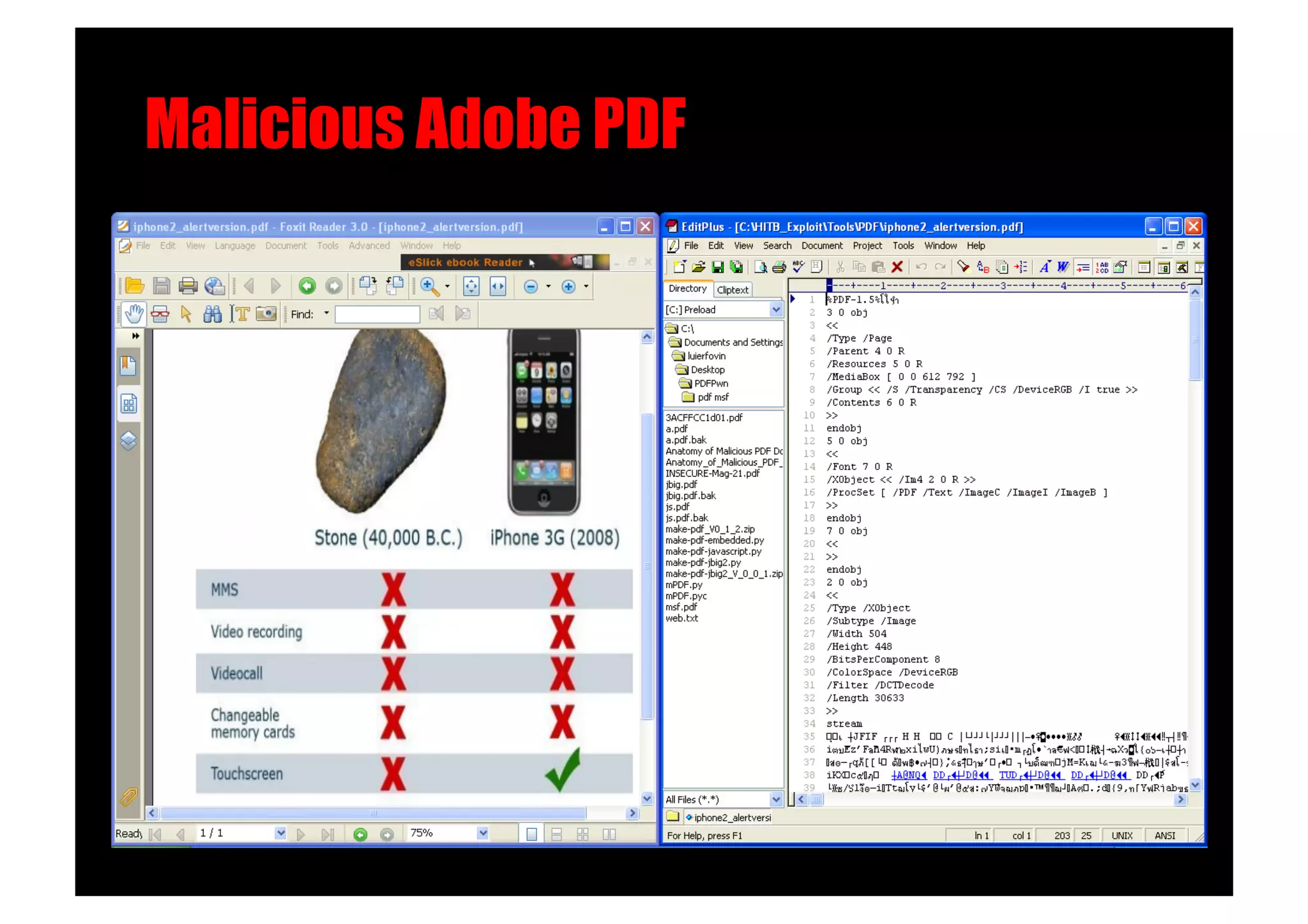 Malicious Adobe PDF!
 