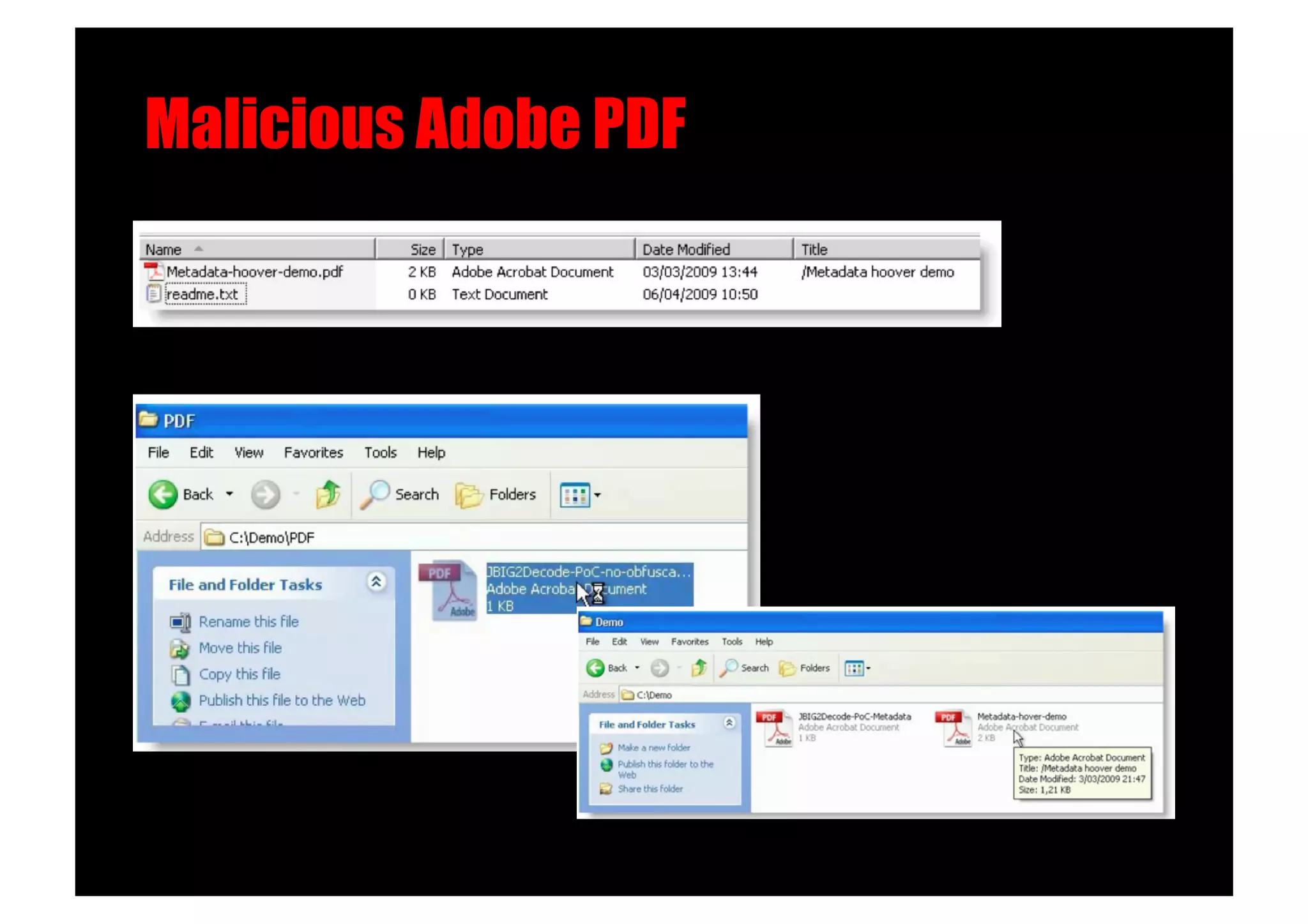 Malicious Adobe PDF!
 