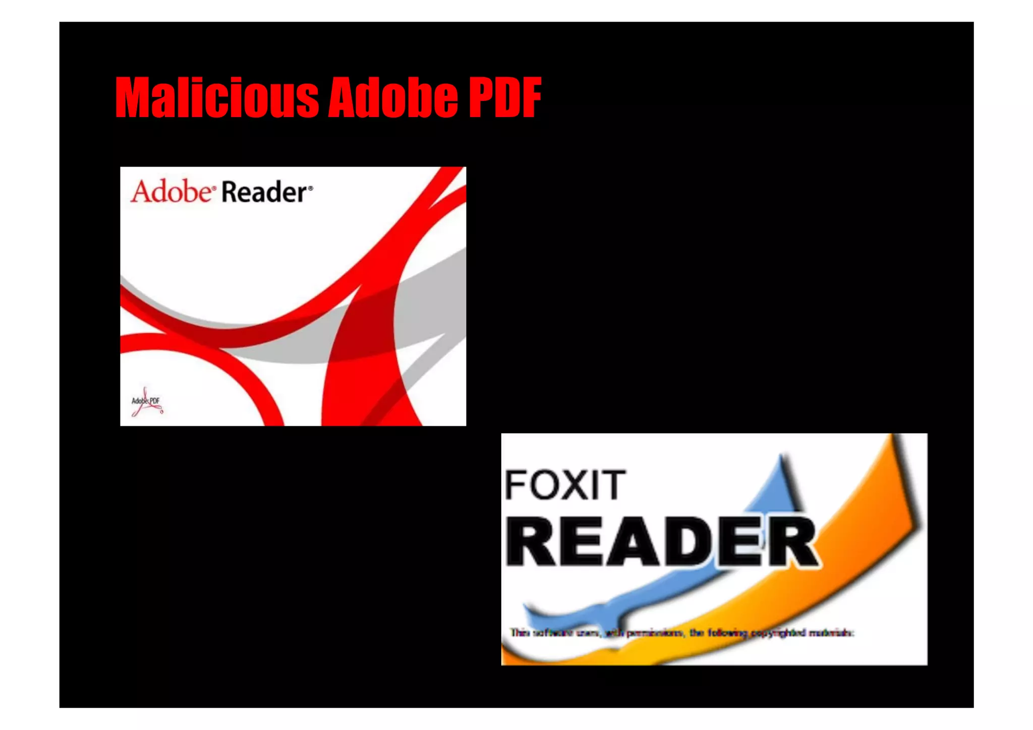 Malicious Adobe PDF!
 