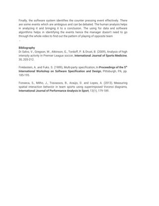 Tactical analysis of counter pressing | PDF