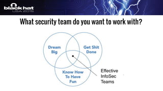 What security team do you want to work with?
 