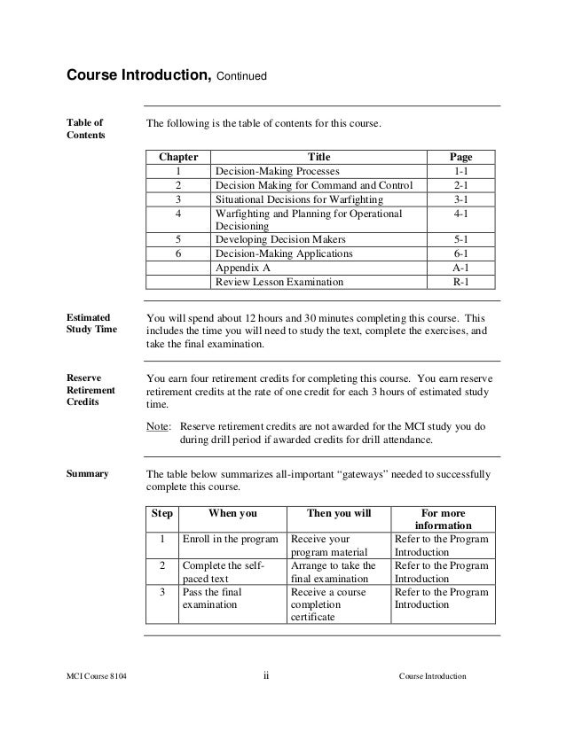Tactical decision making