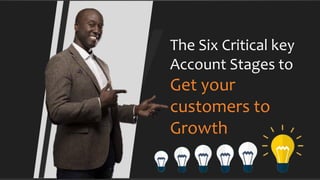 The Six Critical key
Account Stages to
Get your
customers to
Growth
 