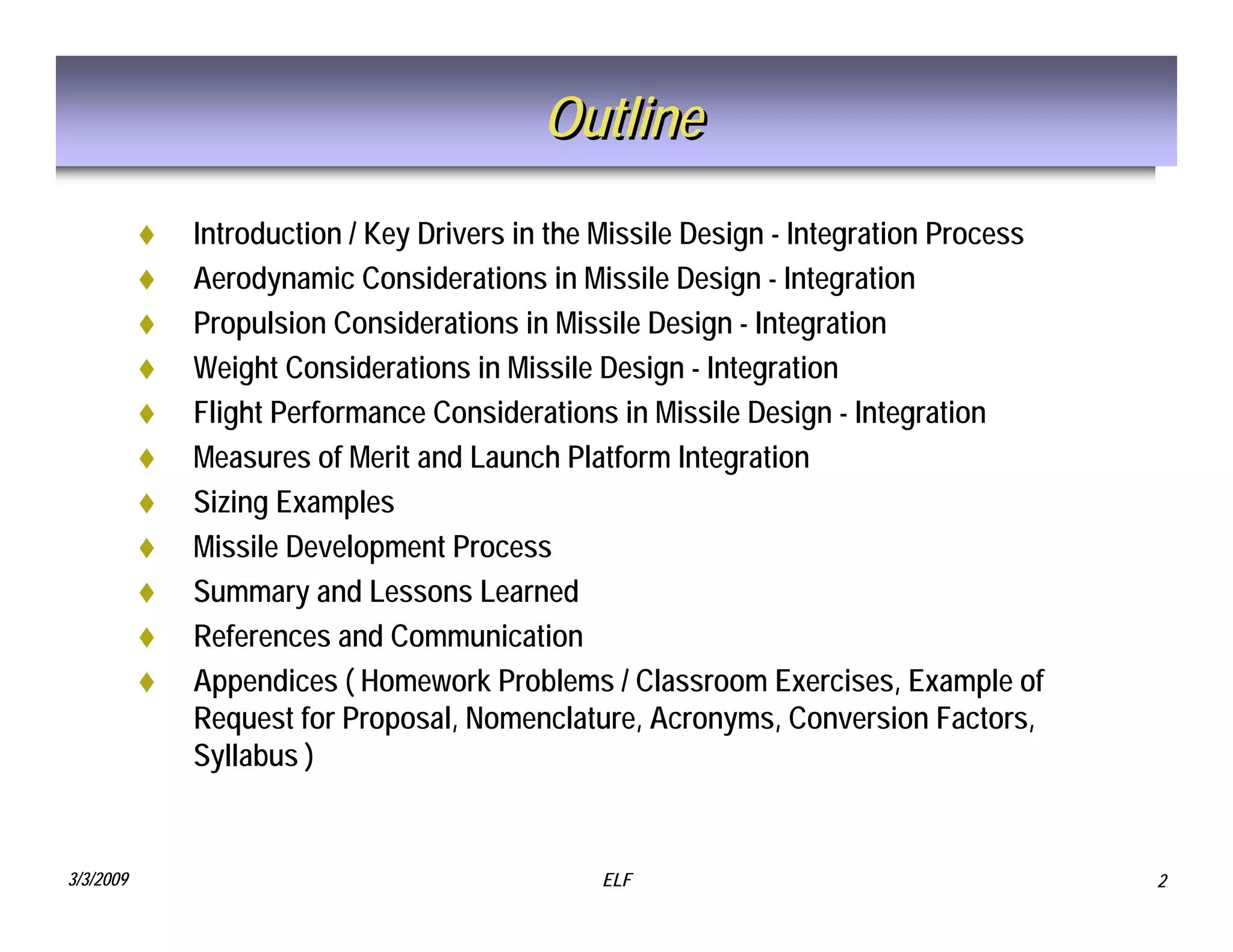 Tactical Missile Design | PDF