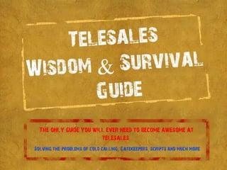 Telesales Wisdom & Survival Guide 