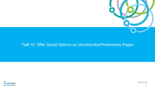 #ibmamplify
© 2015 IBM Corporation
Tip# 10: Offer Social Options on Unsubscribe/Preferences Pages
51
 