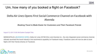 #ibmamplify
© 2015 IBM Corporation
Um, how many of you booked a flight on Facebook?
 