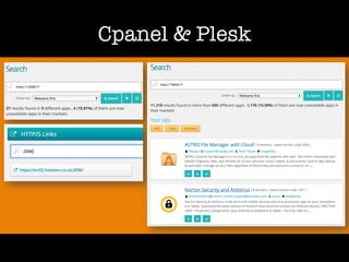 Cpanel & Plesk