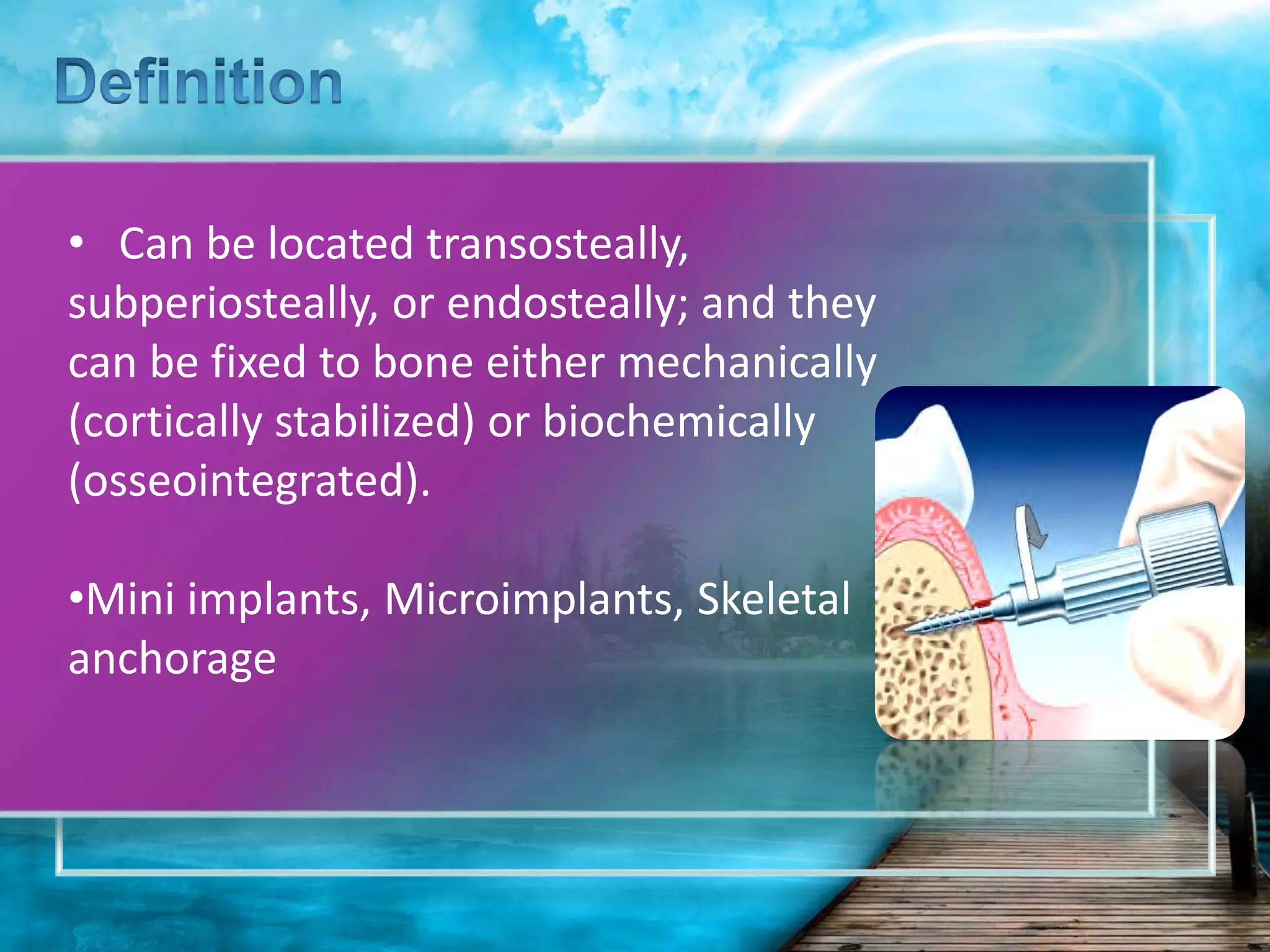 Temporary Anchorage Devices (TADs) | PPTX