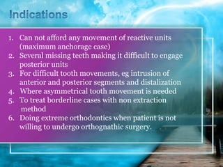 Temporary Anchorage Devices (TADs) | PPTX