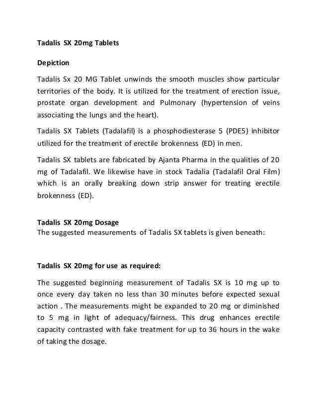 Tadalis Sx 40 Mg