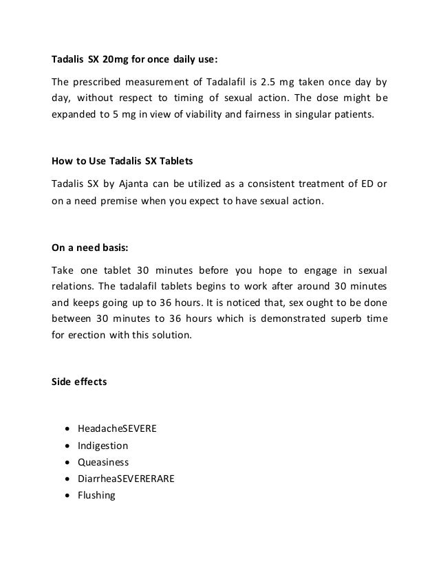 Tadalis sx 20 mg tadalafil