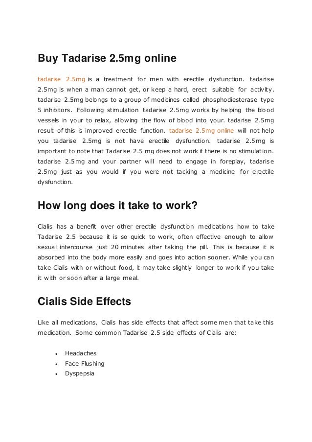 Cialis 2 5mg online