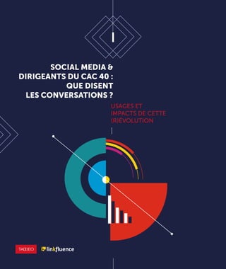 SOCIAL MEDIA &
DIRIGEANTS DU CAC 40 :
QUE DISENT
LES CONVERSATIONS ?
USAGES ET
IMPACTS DE CETTE
(R)ÉVOLUTION
 