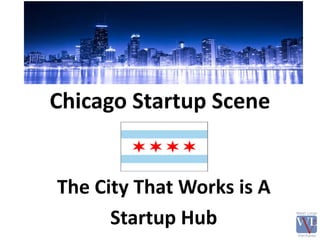 Chicago Startup Scene
The City That Works is A
Startup Hub
 