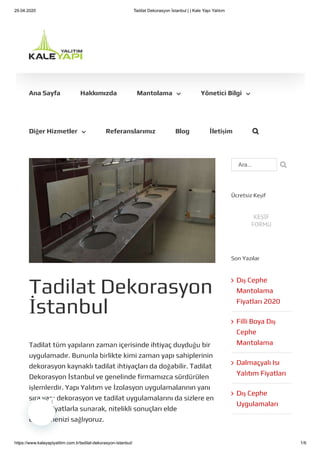 Tadilat dekorasyon-istanbul