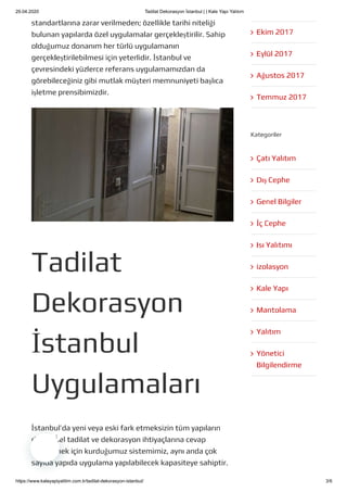 Tadilat dekorasyon-istanbul