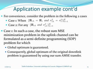MSE uplink-downlink duality of MIMO systems under imperfect CSI | PDF