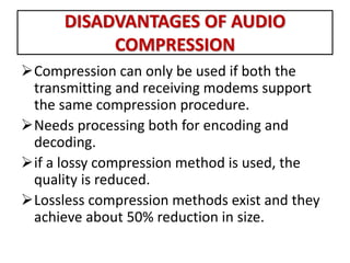Audio and Video Compression | PPTX
