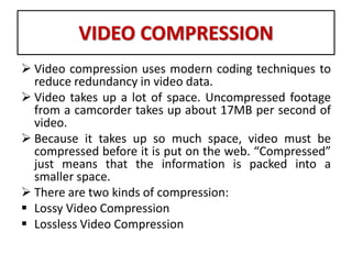 Audio and Video Compression | PPTX
