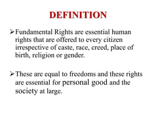 Essential Rights Fundamental Rights | PPTX