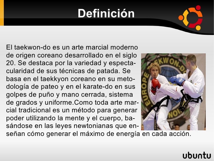 Taekwondo presentacion