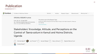 Stakeholders’ knowledge, attitude and perceptions on the control of Taenia solium in Kamuli and Hoima districts, Uganda