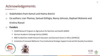 Stakeholders’ knowledge, attitude and perceptions on the control of Taenia solium in Kamuli and Hoima districts, Uganda