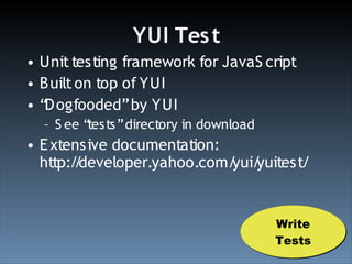Test Driven Development With YUI Test (Ajax Experience 2008)