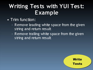 Test Driven Development With YUI Test (Ajax Experience 2008)