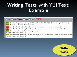 Test Driven Development With YUI Test (Ajax Experience 2008)