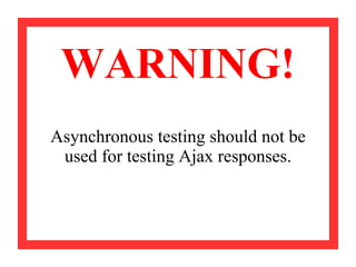 Test Driven Development With YUI Test (Ajax Experience 2008)