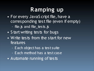 Test Driven Development With YUI Test (Ajax Experience 2008)