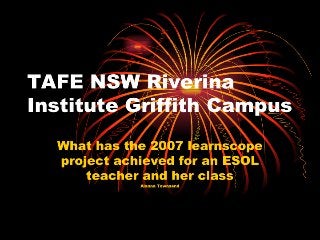 Tafe Nsw Riverina Institute Griffith Campus Power Point For Slide Share