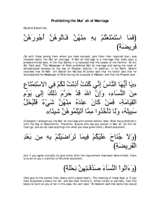 A compilation of the Abridged Tafsir Ibn Kathir Volumes 1 - 10  ( commentary of the meaning ) 