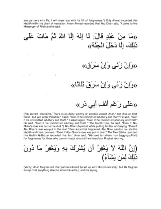 A compilation of the Abridged Tafsir Ibn Kathir Volumes 1 - 10  ( commentary of the meaning ) 