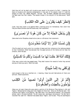 A compilation of the Abridged Tafsir Ibn Kathir Volumes 1 - 10  ( commentary of the meaning ) 