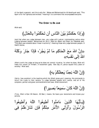 A compilation of the Abridged Tafsir Ibn Kathir Volumes 1 - 10  ( commentary of the meaning ) 