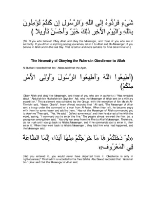 A compilation of the Abridged Tafsir Ibn Kathir Volumes 1 - 10  ( commentary of the meaning ) 