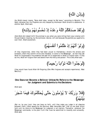 A compilation of the Abridged Tafsir Ibn Kathir Volumes 1 - 10  ( commentary of the meaning ) 