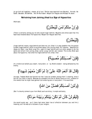 A compilation of the Abridged Tafsir Ibn Kathir Volumes 1 - 10  ( commentary of the meaning ) 