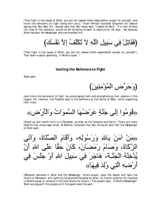 A compilation of the Abridged Tafsir Ibn Kathir Volumes 1 - 10  ( commentary of the meaning ) 