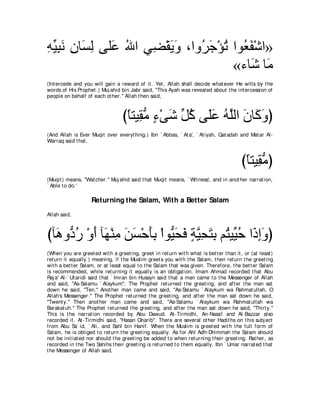 A compilation of the Abridged Tafsir Ibn Kathir Volumes 1 - 10  ( commentary of the meaning ) 